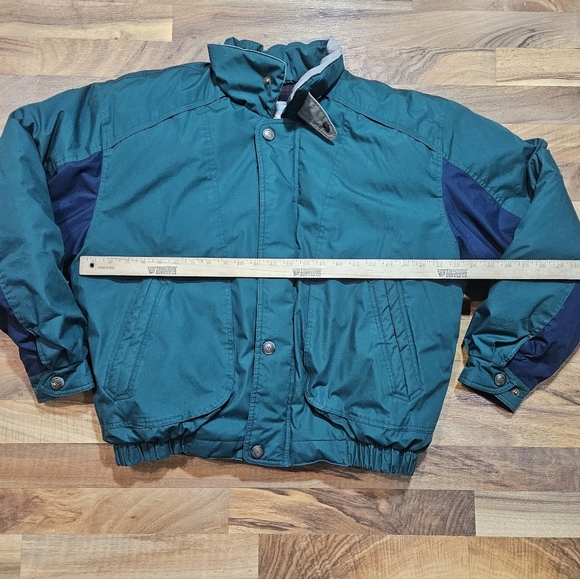 Members Only Club House Traditions Down Jacket Green Navy Size Large - Picture 6 of 11